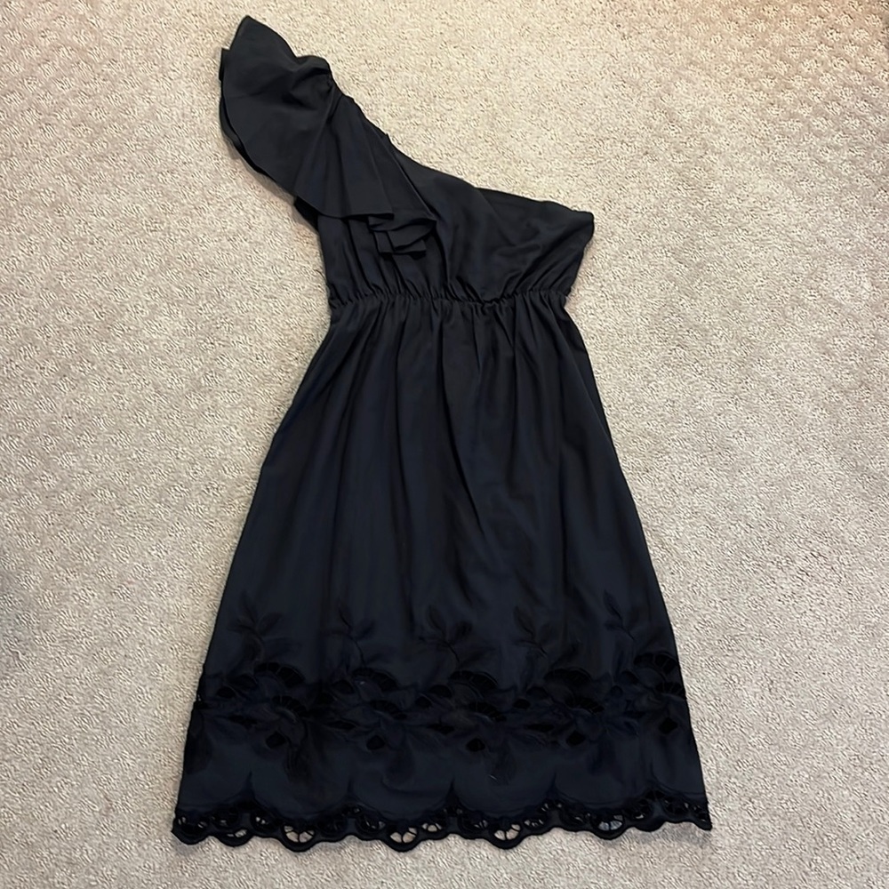 Nell Cotoure One Shoulder Lace Dress